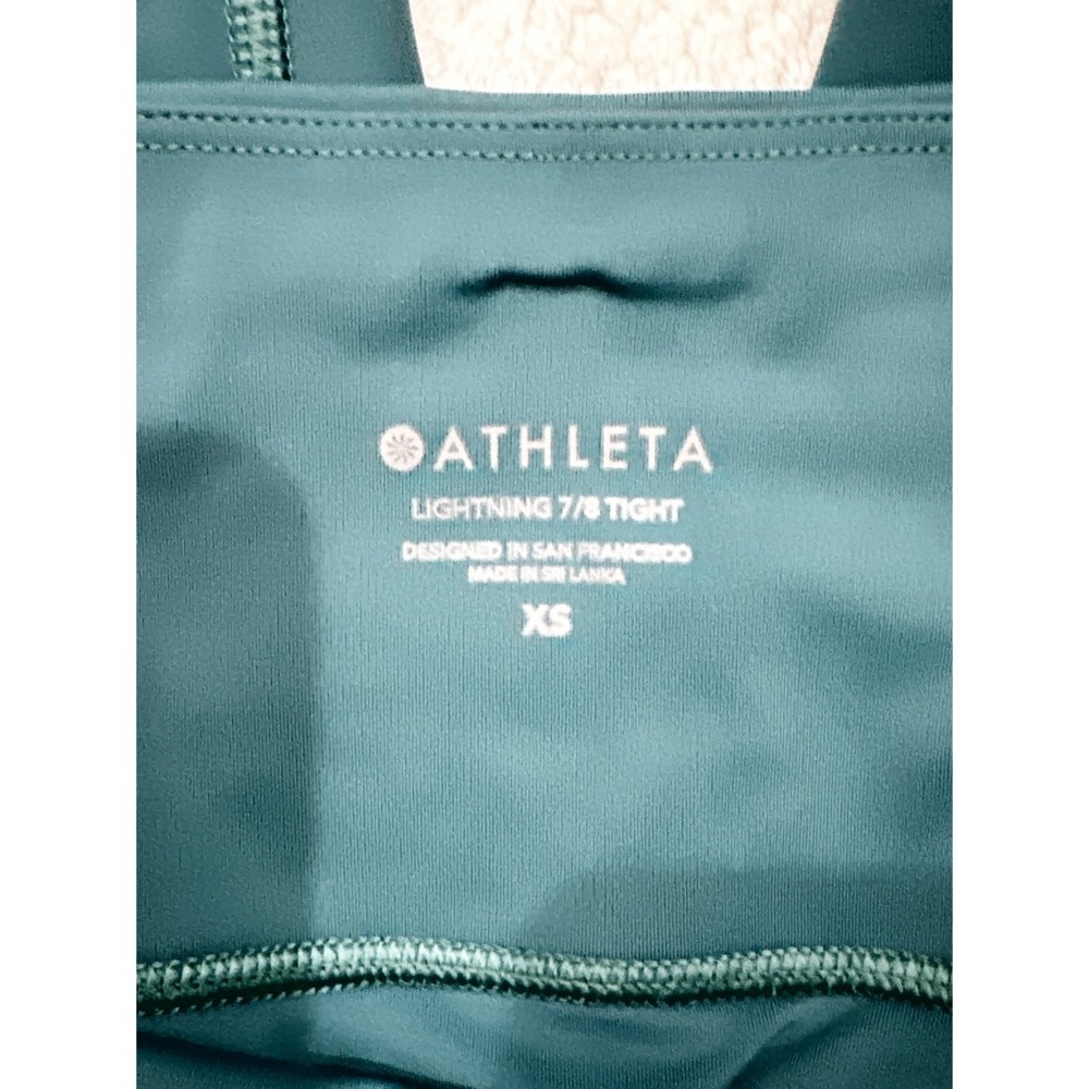 Athleta Women’s Lightning 7/8 Leggings in Teal Size XS - Picture 7 of 9